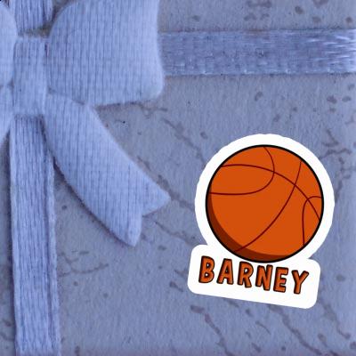 Basketball Ball Sticker Barney Laptop Image