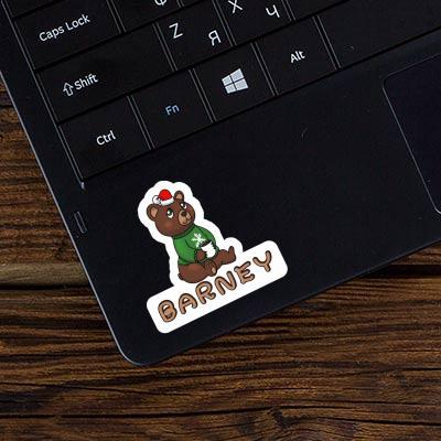 Barney Sticker Christmas Bear Notebook Image