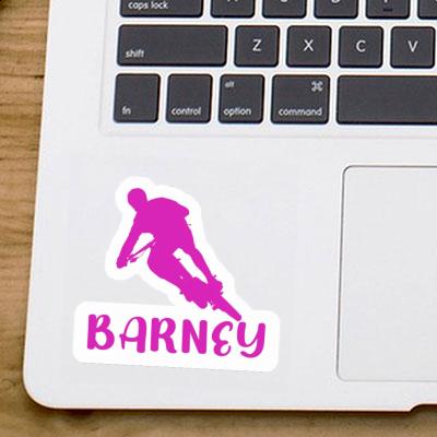 Biker Sticker Barney Laptop Image