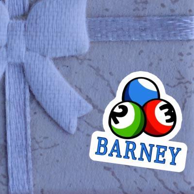 Sticker Billiard Ball Barney Notebook Image