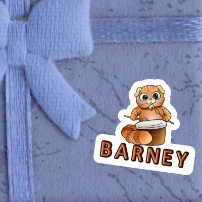 Sticker Drummer Barney Laptop Image