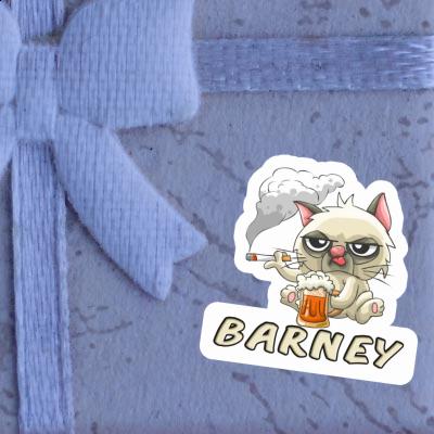 Sticker Barney Bad Cat Laptop Image