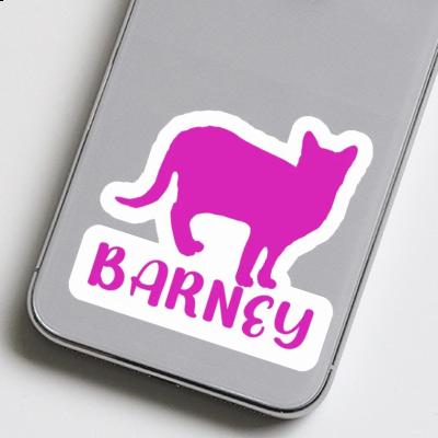 Cat Sticker Barney Image