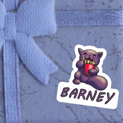 Barney Autocollant Chat Image