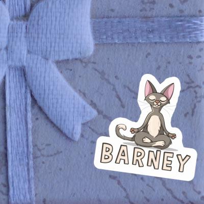 Sticker Barney Yoga Image