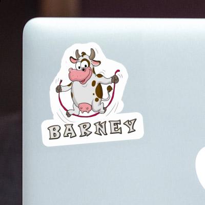 Barney Sticker Skipping Ropes Cow Notebook Image