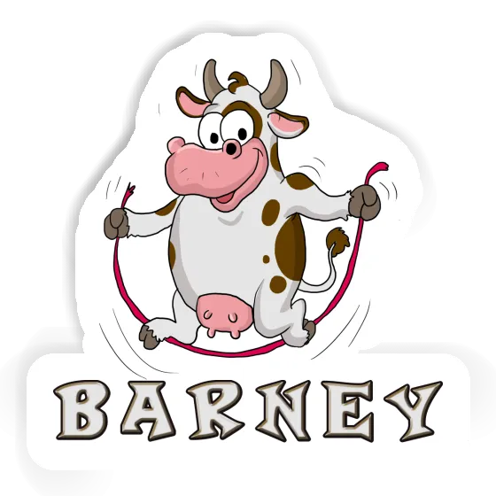 Barney Sticker Skipping Ropes Cow Notebook Image