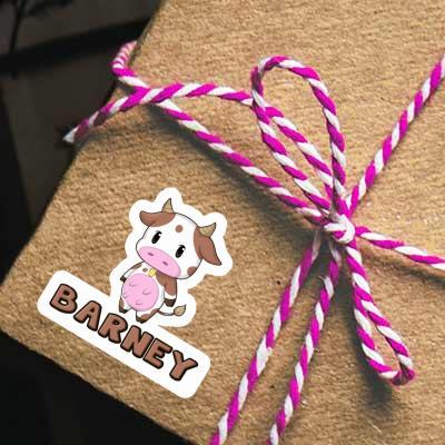 Cow Sticker Barney Notebook Image