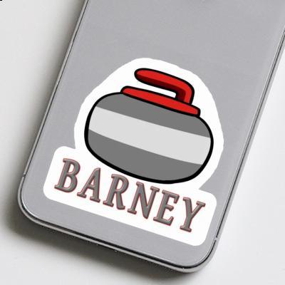 Curling Stone Sticker Barney Gift package Image