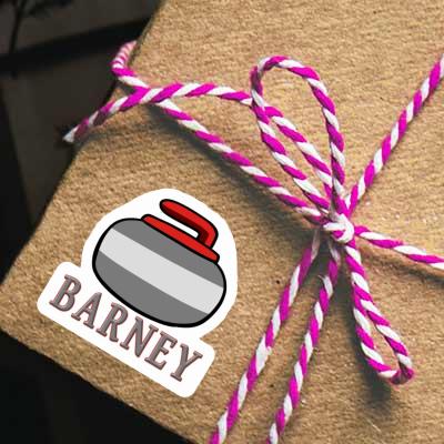 Curling Stone Sticker Barney Gift package Image