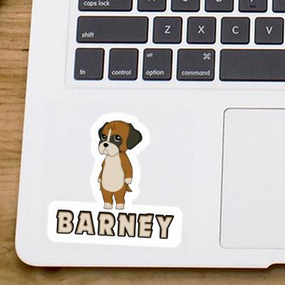 Autocollant German Boxer Barney Notebook Image