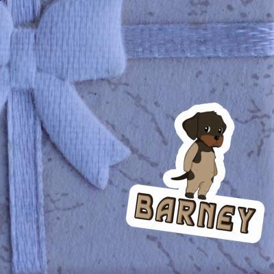 Sticker Barney German Wirehaired Gift package Image