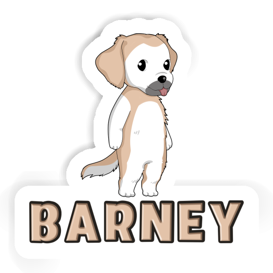 Golden Retriever Aufkleber Barney Gift package Image