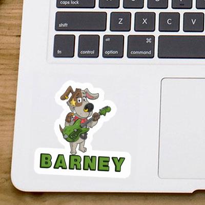 Barney Sticker Guitarist Notebook Image