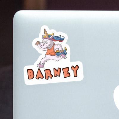 Sticker Barney Runner Notebook Image