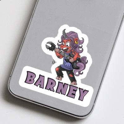 Sticker Rocking Unicorn Barney Laptop Image