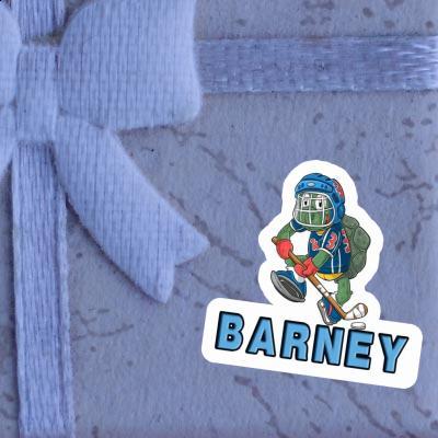 Hockey Player Sticker Barney Gift package Image