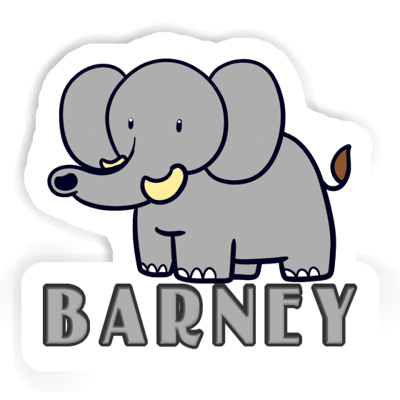 Elephant Sticker Barney Image