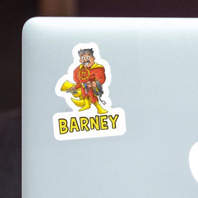 Sticker Elektriker Barney Gift package Image