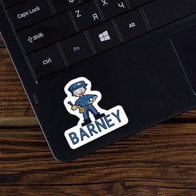 Electrician Sticker Barney Laptop Image