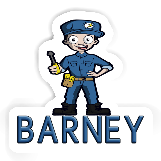 Electrician Sticker Barney Notebook Image