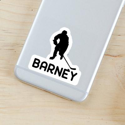 Sticker Barney Eishockeyspieler Laptop Image