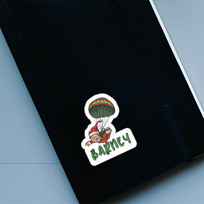 Sticker Skydiver Barney Notebook Image