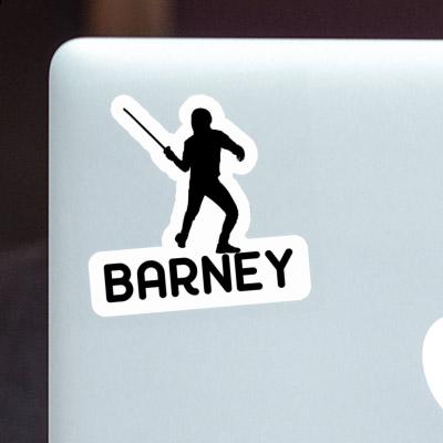 Sticker Barney Fencer Notebook Image