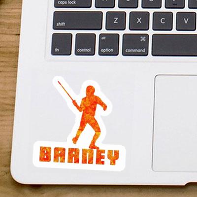 Sticker Barney Fencer Image