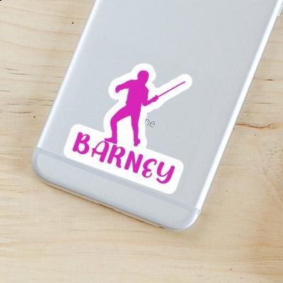 Fencer Sticker Barney Image