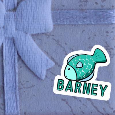 Fish Sticker Barney Laptop Image