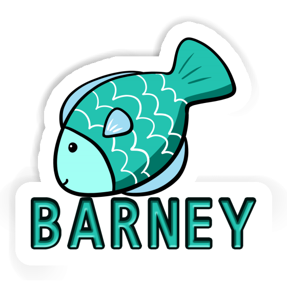 Fish Sticker Barney Image