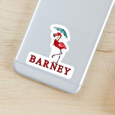 Sticker Barney Flamingo Notebook Image