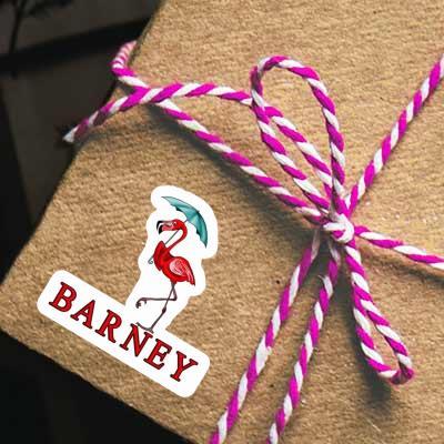 Sticker Barney Flamingo Image