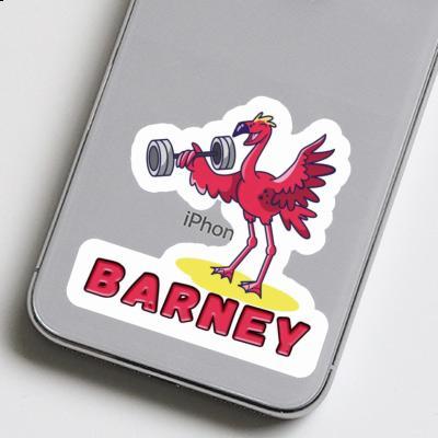 Weight Lifter Sticker Barney Gift package Image