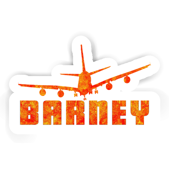 Airplane Sticker Barney Laptop Image