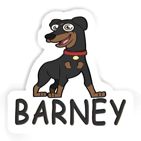 Sticker Barney German Pinscher Gift package Image