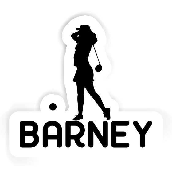 Sticker Golfer Barney Laptop Image