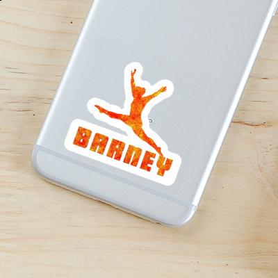 Gymnast Sticker Barney Image