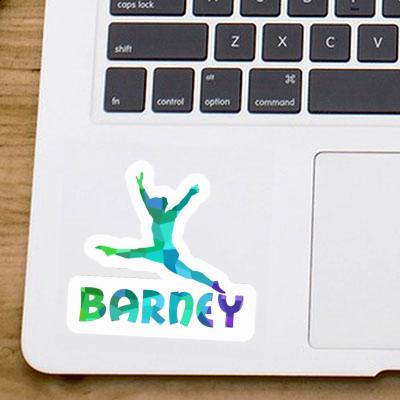 Barney Sticker Gymnastin Notebook Image