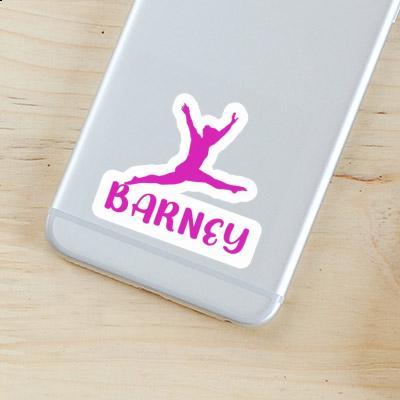 Autocollant Gymnaste Barney Image