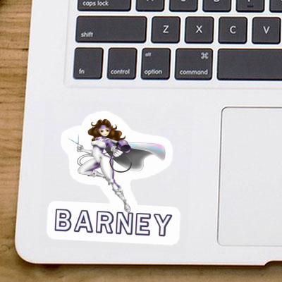 Sticker Hairdresser Barney Laptop Image