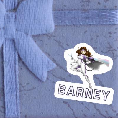 Autocollant Coiffeuse Barney Image