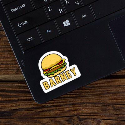 Sticker Barney Hamburger Notebook Image