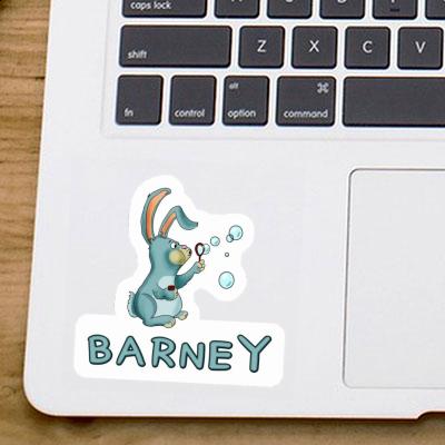 Soap Bubbles Rabbit Sticker Barney Gift package Image