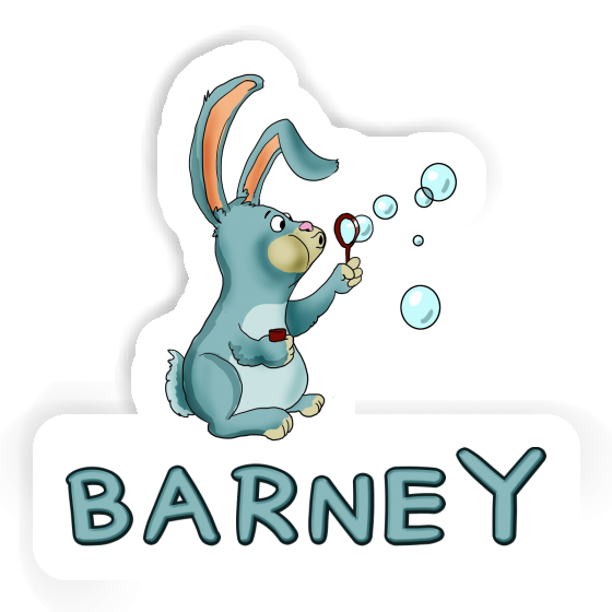 Soap Bubbles Rabbit Sticker Barney Notebook Image