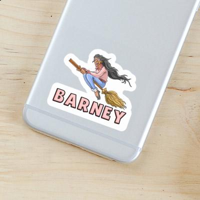 Barney Sticker Witch Image