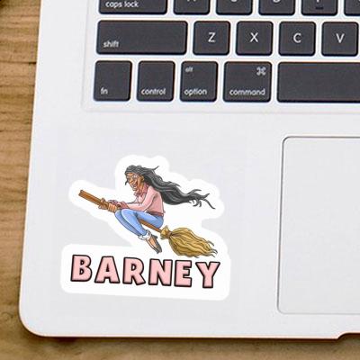 Barney Sticker Witch Image