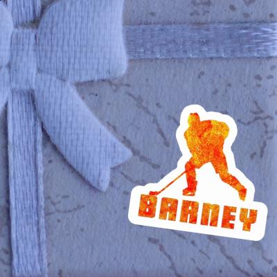 Aufkleber Eishockeyspieler Barney Image