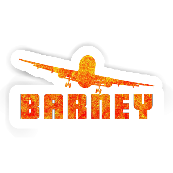 Sticker Airplane Barney Notebook Image